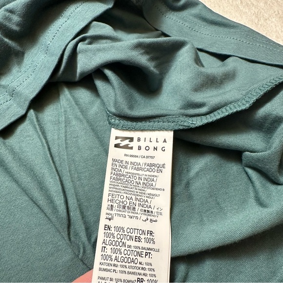 Billabong Men's Lounge Short Sleeve Graphic Tee Shirt Size XX Large Green NWT - Picture 9 of 12